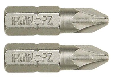 Grot Pozidriv Pz1 L=25 mm 1/4" 2 szt. Irwin 10504397