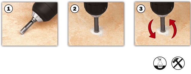 Wskazówki wiercenia wiertłem diamentowym do płytek ()