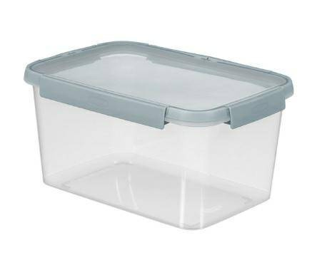 CURVER POJEMNIK NA ŻYWNOŚĆ PROSTOKĄTNY 5L  /TRANSPARENTNY/ SZAROBŁĘKITNY