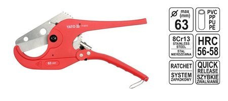 YATO OBCINAK  DO RUR PCV DO 63mm 22312