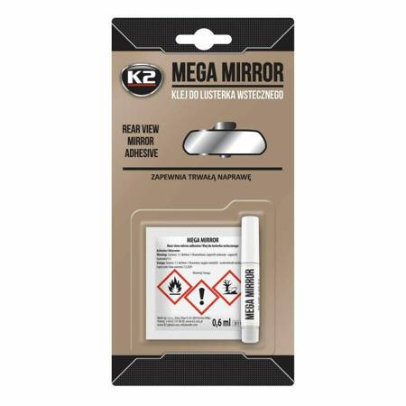 K2 SZYBKOSCHNĄCY KLEJ DO LUSTERKA WSTECZNEGO. MEGA MIRROR 6ML