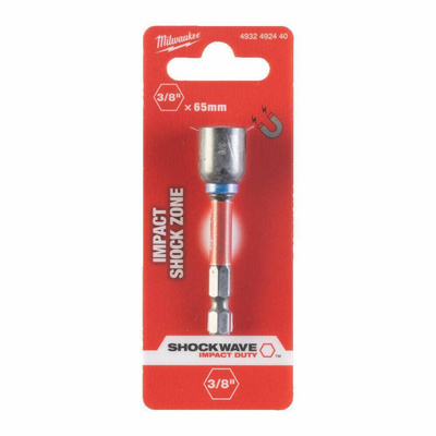MILWAUKEE KOŃCÓWKA Z NASADKĄ MAGNETYCZNA HEX  3/8" (65mm)