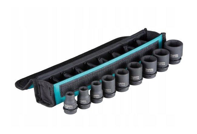 MAKITA ZESTAW NASADEK UDAROWYCH 1/2" 9szt. 10-27mm >>>E-16617