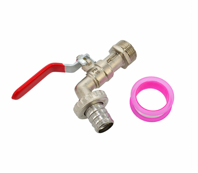 AWTOOLS KRAN OGRODOWY CYNK NIKLOWANY  3/4" GWINT ZEWNĘTRZNY 3/4"