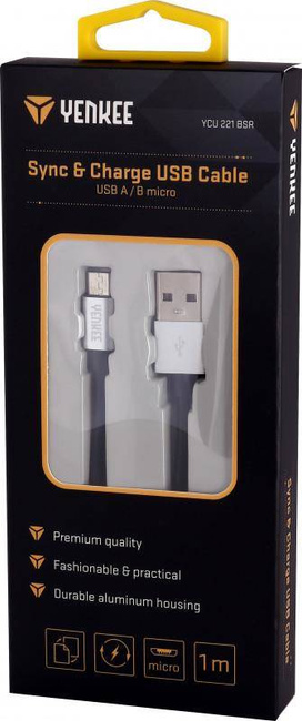 YCU 221 BSR cable USB / micro 1m  YENKEE