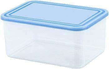 "CURVER POJEMNIK DO PRZECHOWYWANIA ŻYWNOŚCI PROSTOKĄTNY 1,2L   /TRANSPARENTNY NIEBIESKI/
TRANSPARENT