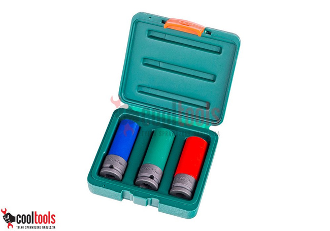 Zestaw kluczy nasadowych udarowych do alu felg 3szt. Jonnesway S18A4103S