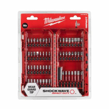 MILWAUKEE ZESTAW KOŃCÓWEK 56szt. SHOCKWAVE