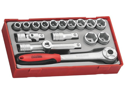 Zestaw kluczy nasadowych 1/2" 6-kąt. 10-24 mm TengTools TT1218-6 (39180203)