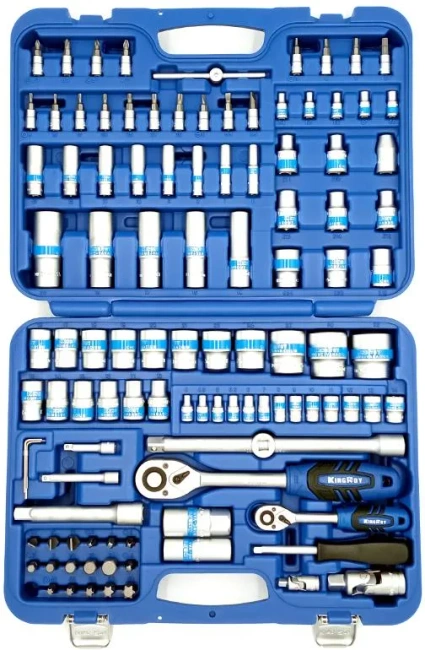 Zestaw kluczy nasadowych 1/2" i 1/4" w walizce 108 elementów CTL0049