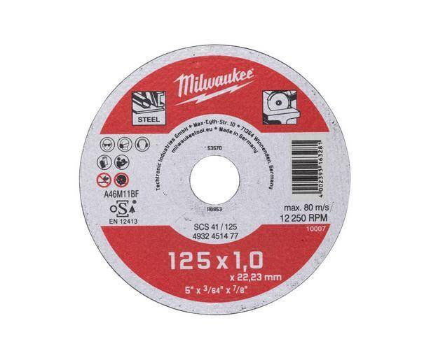 TARCZA DO CIĘCIA METALU 125 x 1,0 x 22,2mm CONTRACTOR