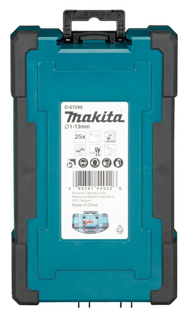 MAKITA ZESTAW WIERTEŁ DO METALU HSS-G M-FORCE 25szt.1-13mm