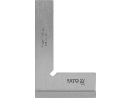 YATO KĄTOWNIK ŚLUSARSKI ZE STOPKĄ  75x50mm