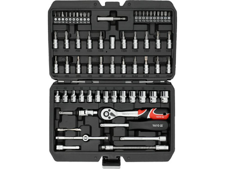 YATO ZESTAW KLUCZY 1/4" 68 elem. 14502