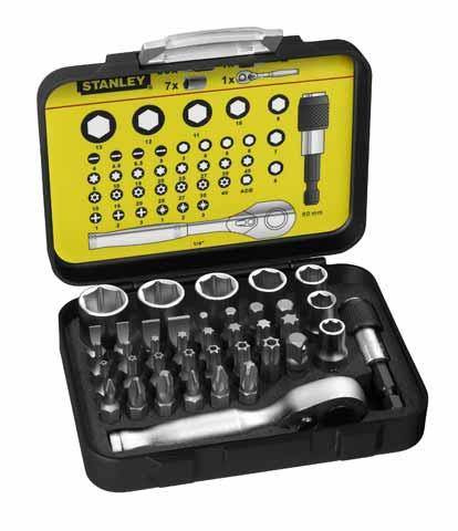 STANLEY ZESTAW BITÓW 39 SZT. 1/4”