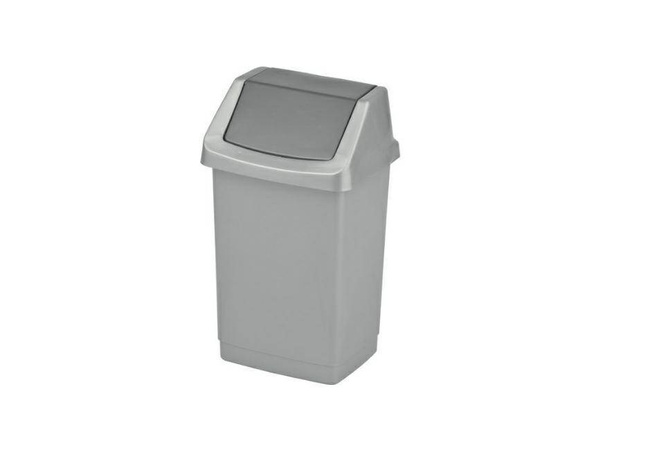 CURVER KOSZ UCHYLNY "CLICK-IT" 50L   /SREBRNY/ GRAFITOWY