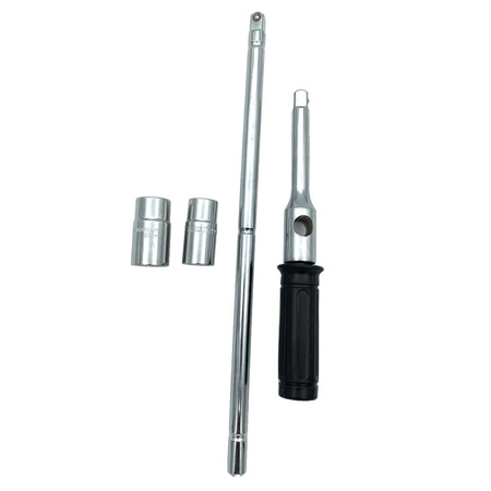 Zestaw kluczy krzyżowych 4-wymiarowych 1/2" z nasadkami 17, 19, 21, 23mm CL305501 - CHANGLU TOOLS