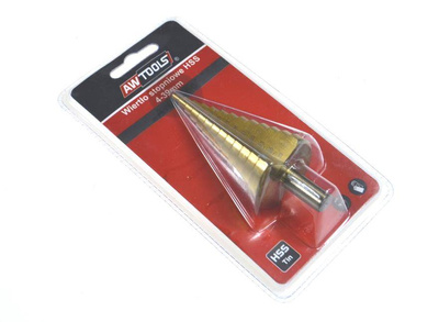 AWTOOLS WIERTŁO STOPNIOWE HSS-TIN / 4-39mm