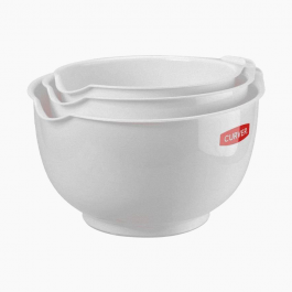 CURVER MISKI KOMPLET 3 SZT. 1,5L+2L+2,5L  /BIAŁY