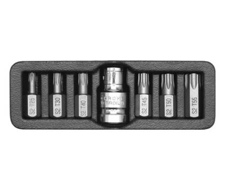 YATO KOŃCÓWKI TORX  7elem. T25 - T55 + ADAPTER  0410