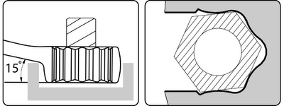 Zestaw kluczy płasko-oczkowych Teng Tools 8512A