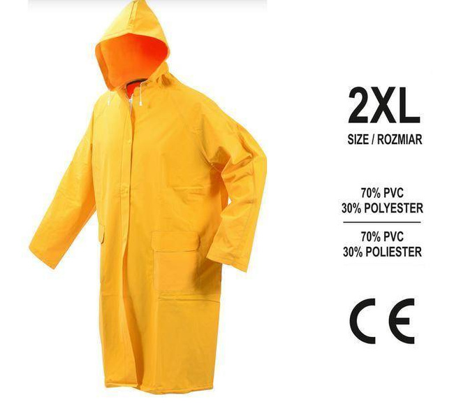 VOREL PŁASZCZ PRZECIWDESZCZOWY ROZMIAR XXL ŻÓŁTY   74632
