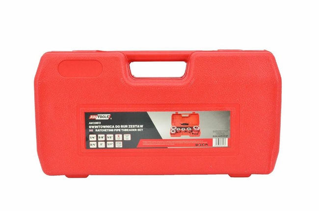 AWTOOLS GWINTOWNICA DO RUR 6szt. 1/4", 3/8",1/2", 3/4", 1", 1-1/4"  ZESTAW WALIZKA