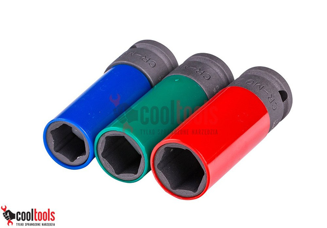 Zestaw kluczy nasadowych udarowych do alu felg 3szt. Jonnesway S18A4103S