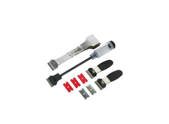 Komplet skrobaków z wymiennymi ostrzami Quatros QS14204