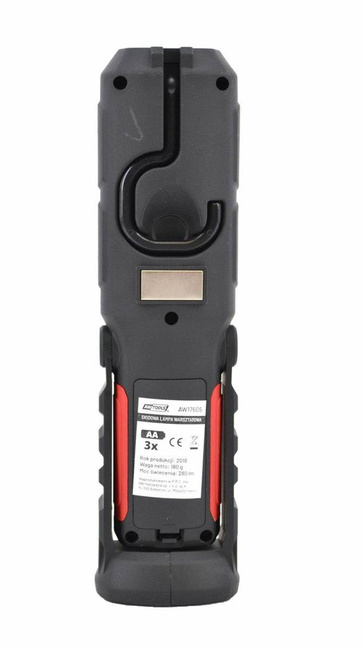 AWTOOLS LATARKA WARSZTOWA 2in1 LED MAGNES NA BATERIE 3xAA 280 LUMENÓW