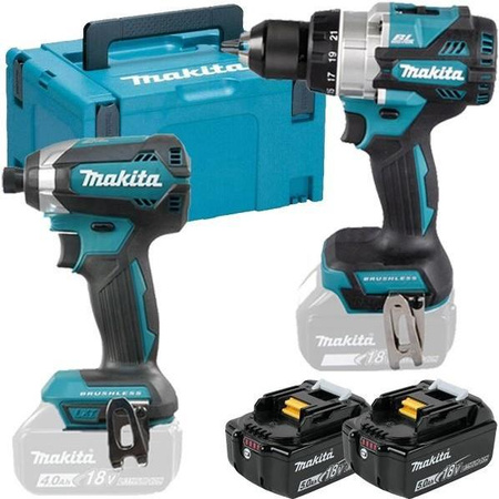 MAKITA.ZES.COMBO 18V DLX2432TJ (DDF486+DTD153) 2x5,0Ah MAKPAC