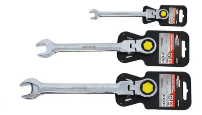 AWTOOLS KLUCZ PŁASKO-OCZKOWY Z GRZECHOTKĄ PRZEGUBOWY 8mm