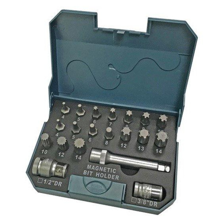 Zestaw bitów mocy 20 sztuk SPLINE, RIBE SB2127 - ELLIENT TOOLS