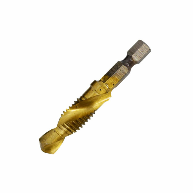 AWTOOLS ZESTAW WIERTEŁ GWINTUJĄCYCH M3-M10 7 SZTUK ŻÓŁTE
