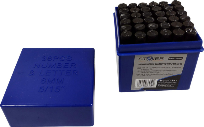 NUMERATOR ZESTAW 36el   8mm   SILVER