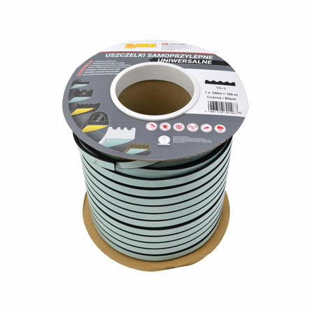 USZCZELKA DGP 15x3 CZARNA 100mb