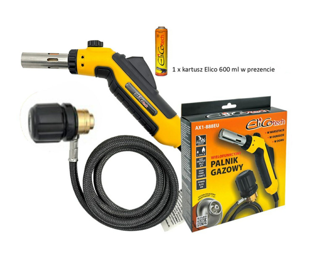 ELICO PROFITECH PALNIK GAZOWY AX1-888EU + GAZ 600ml