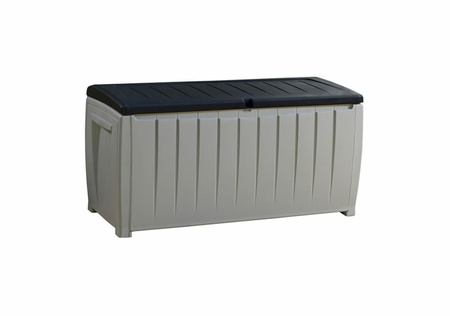 KETER SKRZYNIA OGRODOWA-BALKONOWA NOVEL 340L / SZARA/CZARNA