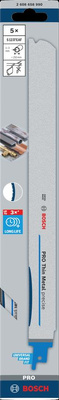 BOSCH BRZESZCZOT DO PIŁY SZABLASTEJ PRO THIN METAL PRECISE S1237EAF 1,1 x 25 x 300mm /5szt.