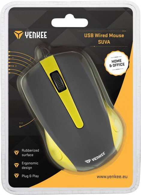 YMS 1015YW Suva Mysz USB Żółta YENKEE