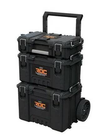 KETER ZESTAW 3 SKRZYNEK NA KÓŁKACH ROC PRO GEAR 2.0