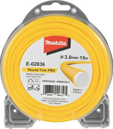 MAKITA ŻYŁKA NYLONOWA OKRĄGŁA 3,0mm/15m PRO