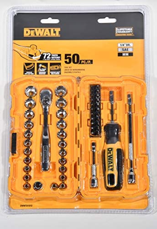 DEWALT ZESTAW KLUCZY  50el. 1/4" NANO