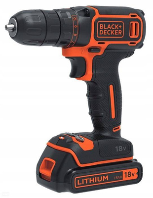 BLACK+DECKER WIERTARKO-WKRĘTARKA 18V 2x1.5Ah  BDCDC18B
