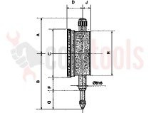 Czujnik zegarowy 0-5 mm Limit 103900106