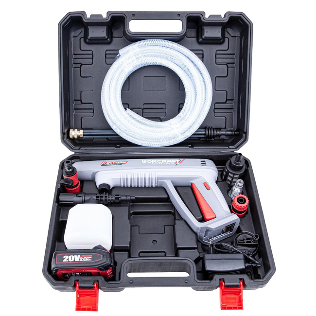 Bezprzewodowy ciśnieniowy czyścik Li-ion 20V 2.0Ah w pudełku plastikowym CPCS20LiDM - WORCRAFT