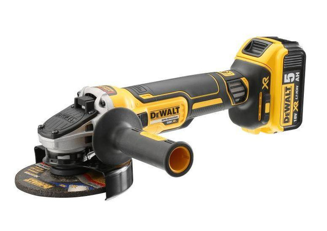 DEWALT SZLIFIERKA KĄTOWA 18V 125mm 2x5,0Ah XR LI-ION BEZSZCZOTKOWA DCG405P2