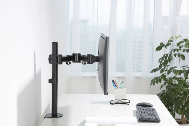 SOS 1010 MONITOR DESK MOUNT SINGLE STELL