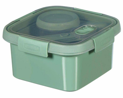 CURVER POJEMNIK NA ŻYWNOŚĆ KWADRATOWY LUNCH KIT 1,1L  /ZIELONY