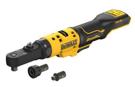 DEWALT GRZECHOTKA 12V Z ADAPTERAMI 1/4" 3/8" 1/2" HEX 1/4" DCF500N